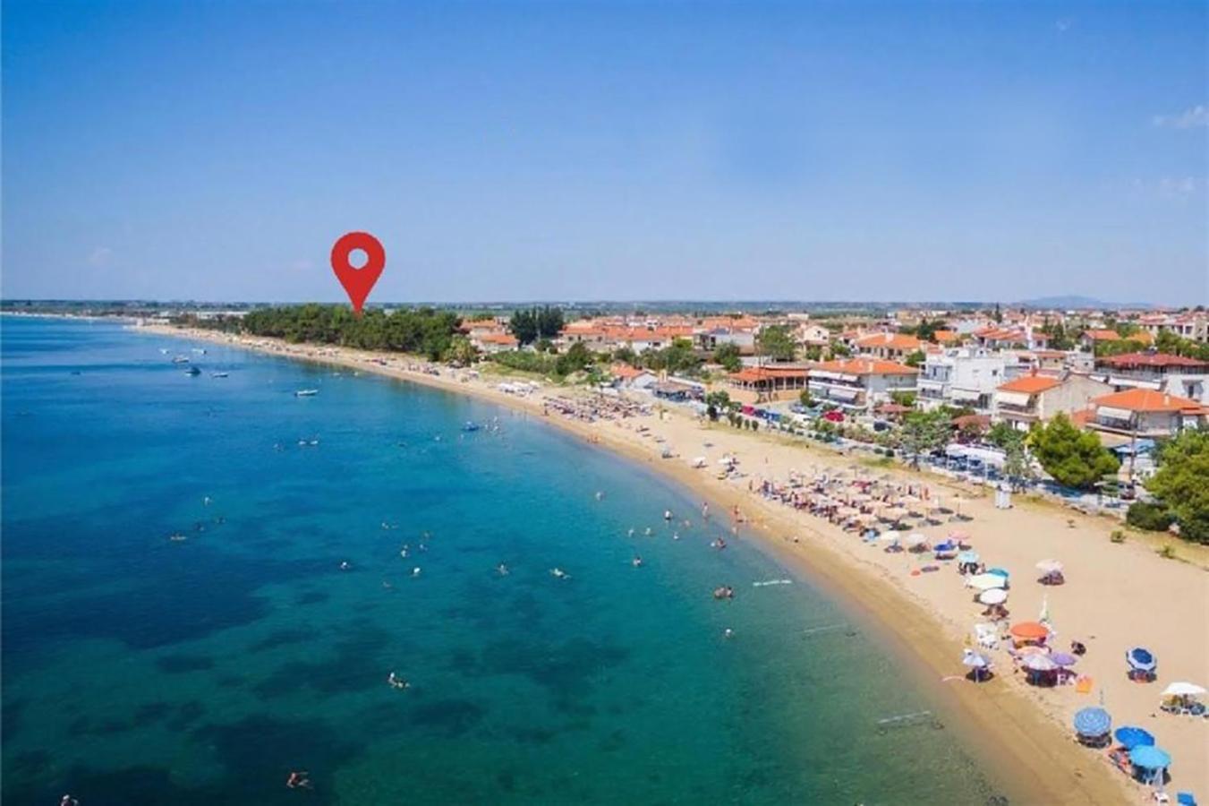 Pine Beach Holiday Home 2 Bedrooms 50 Meters To The Beach Kalyves Polygyrou Bagian luar foto